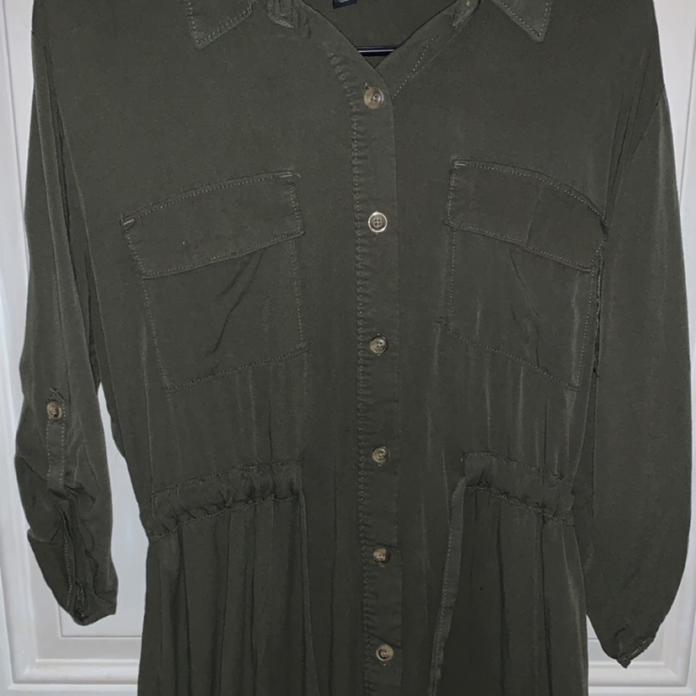 Large army green ana tunic
